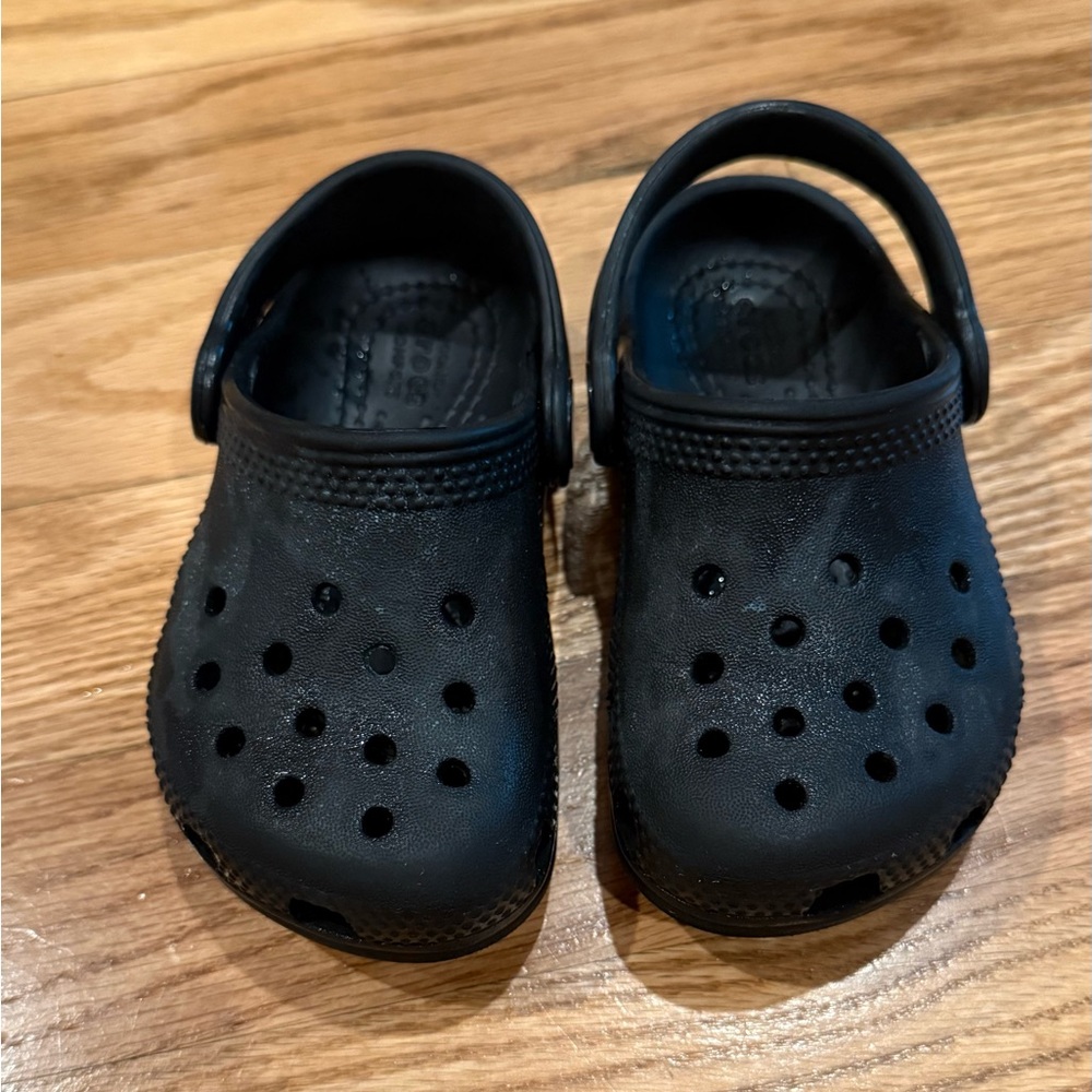 Kids Black Crocs